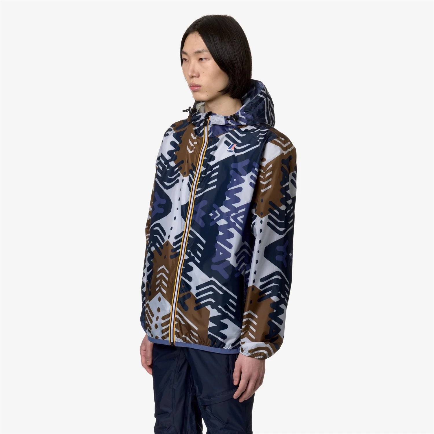 LE VRAI 3.0 CLAUDE GRAPHIC - Jackets - Mid - Unisex - LOGO PATTERN GREY-BLU-INDIGO-CORDA - immagine 5