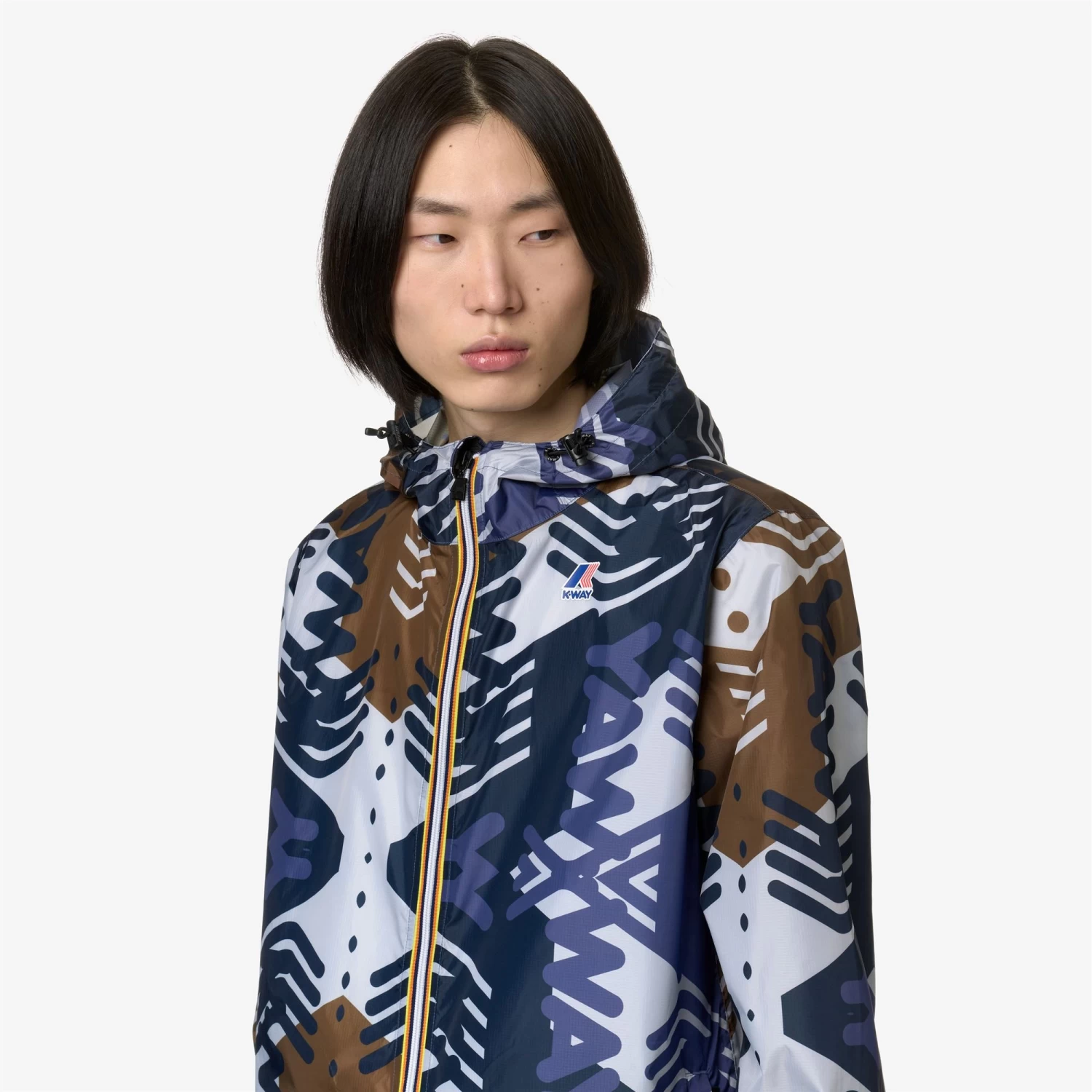 LE VRAI 3.0 CLAUDE GRAPHIC - Jackets - Mid - Unisex - LOGO PATTERN GREY-BLU-INDIGO-CORDA - immagine 3