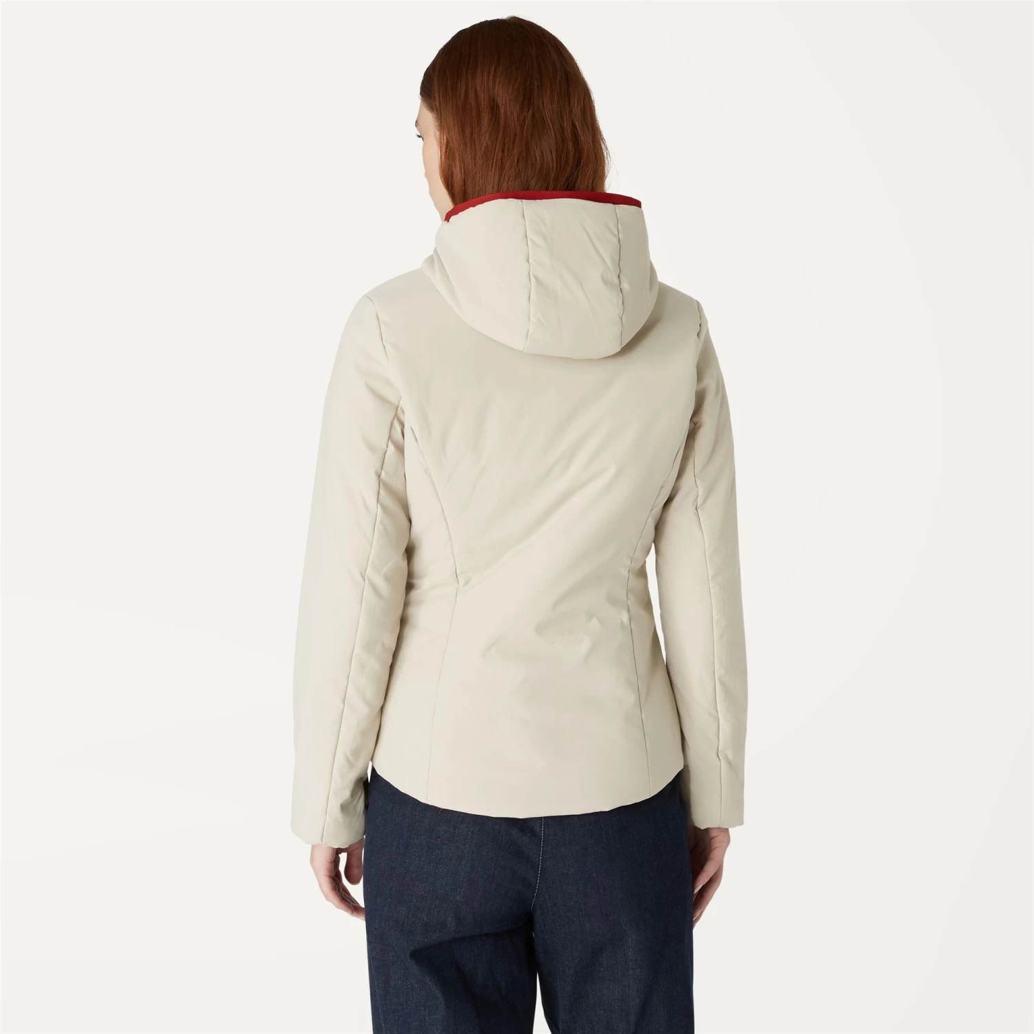 LILY WARM REVERSIBLE - Jackets - Short - Woman - RED DK TOMATO-BEIGE GREY - immagine 6
