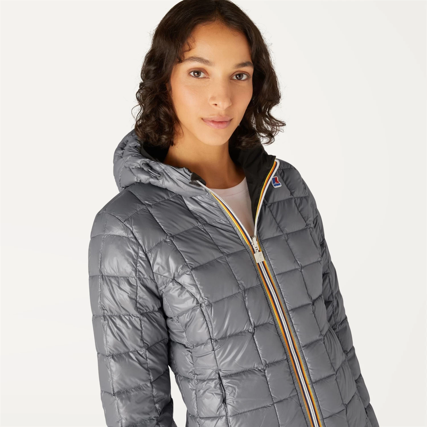 LILY THERMO PLUS.2 REVERSIBLE - Jackets - Short - Woman - BLACK PURE-GREY MD STEEL - immagine 3