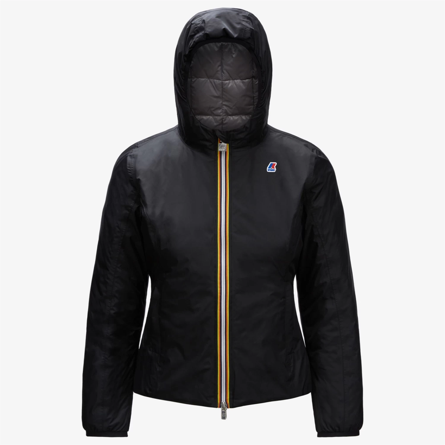 LILY THERMO PLUS.2 REVERSIBLE - Jackets - Short - Woman - BLACK PURE-GREY MD STEEL