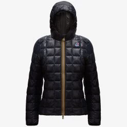 LILY THERMO PLUS.2 REVERSIBLE - Jackets - Short - Woman - BLACK PURE-BLUE DEPTH