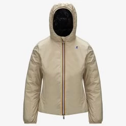 LILY THERMO PLUS.2 REVERSIBLE - Jackets - Short - Woman - BEIGE GREY-BLACK PURE