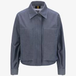 ISARTHE CHAMBRAY 3L - Jackets - Short - Woman - CHAMBRAY-PINK CAMELIA