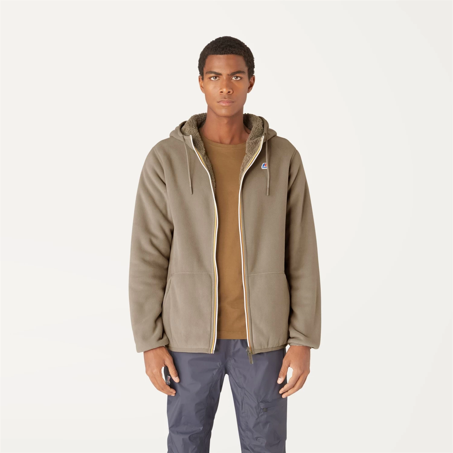 JACQUES POLAR REVERSIBLE - Fleece - Jacket - Man - BEIGE TAUPE-BROWM - immagine 4