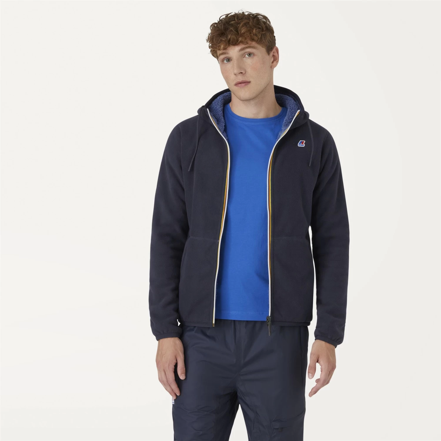 JACQUES POLAR REVERSIBLE - Fleece - Jacket - Man - BLUE DEPTH-BLUE ASH - immagine 4