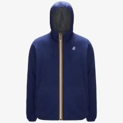 JACQUES POLAR REVERSIBLE - Fleece - Jacket - Man - BLUE MEDIEVAL-GREY MD STEEL