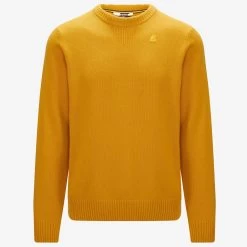 SEBASTIEN LAMBSWOOL - KNITWEAR - PullOver - Man - YELLOW SUNFLOWER