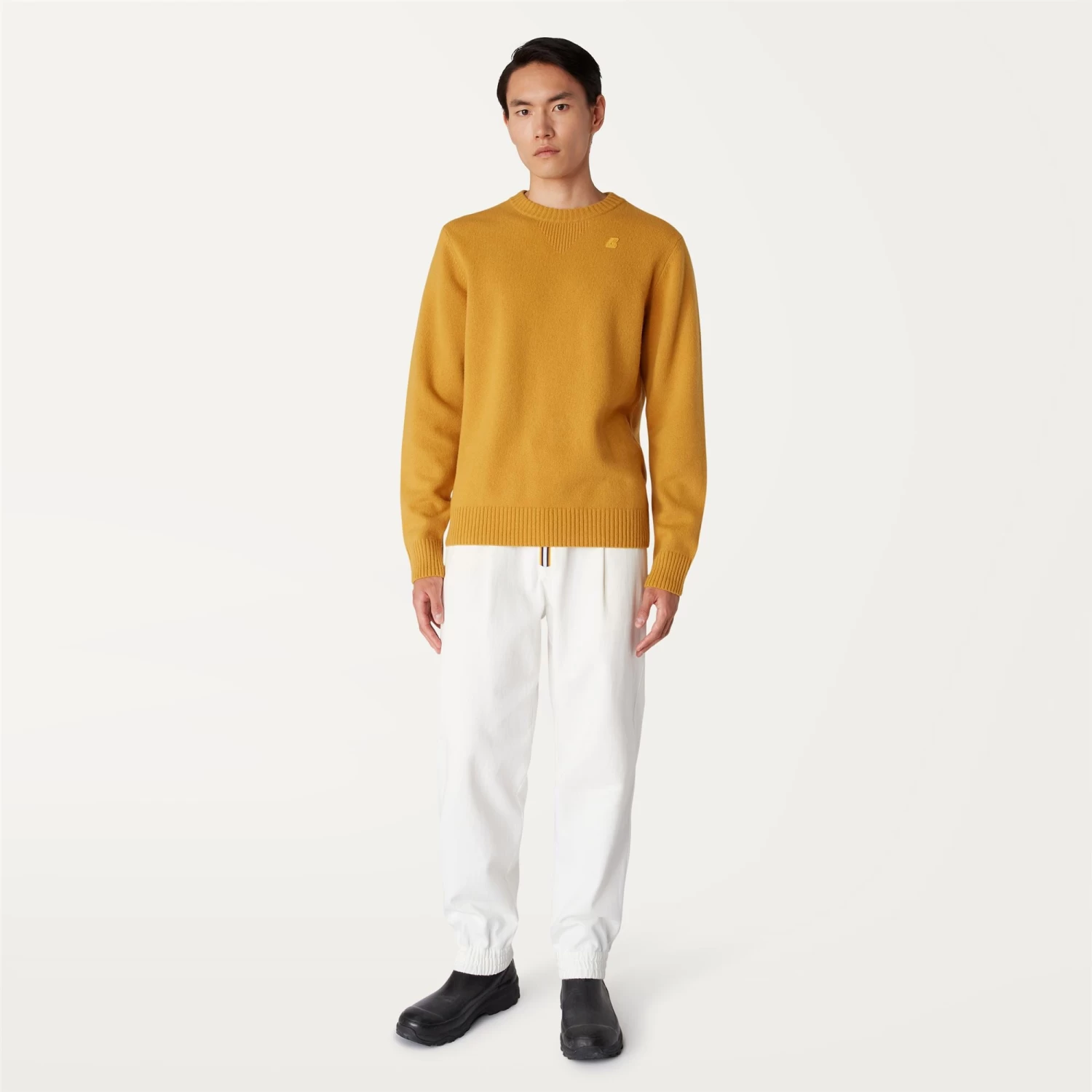 SEBASTIEN LAMBSWOOL - KNITWEAR - PullOver - Man - YELLOW SUNFLOWER - immagine 3