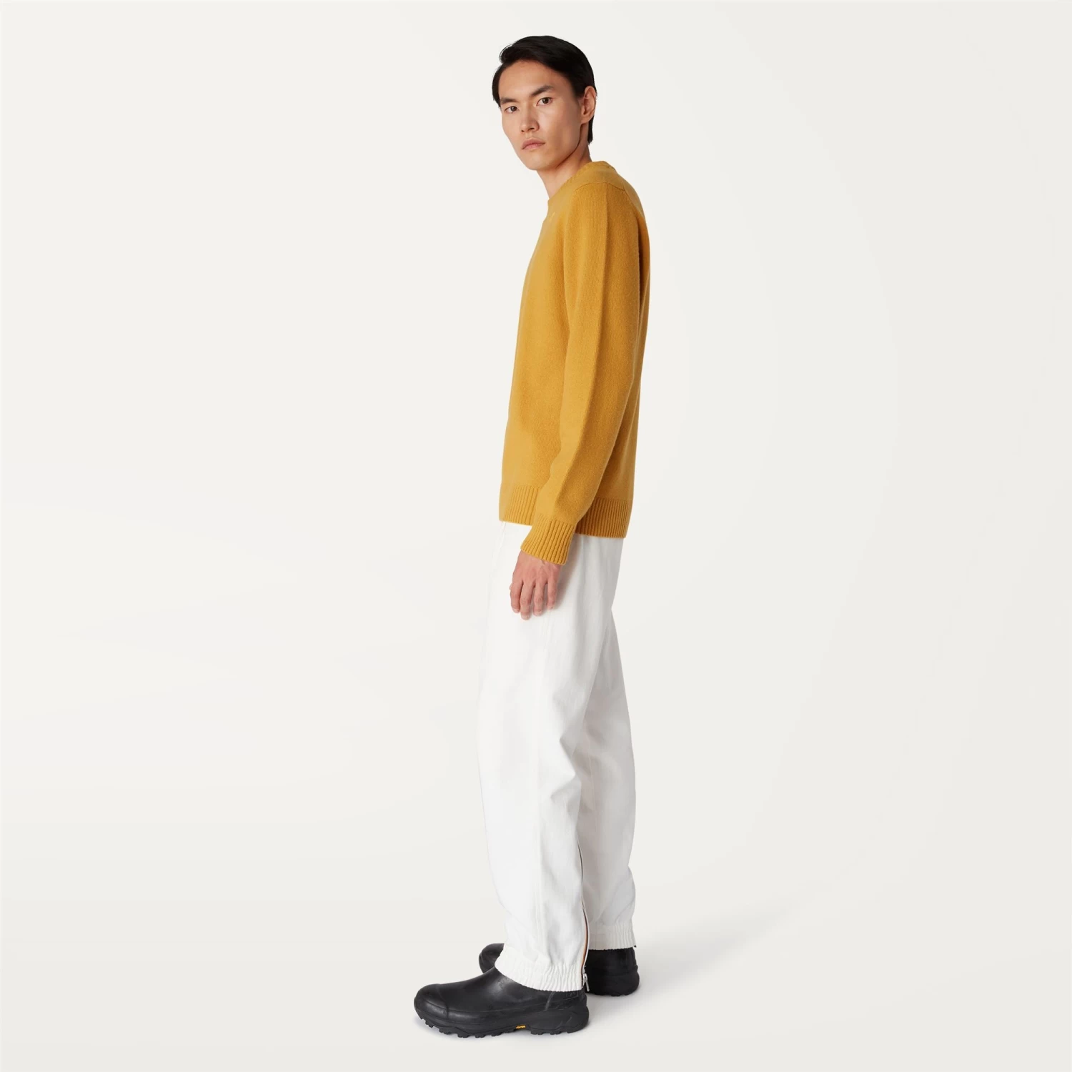 SEBASTIEN LAMBSWOOL - KNITWEAR - PullOver - Man - YELLOW SUNFLOWER - immagine 4