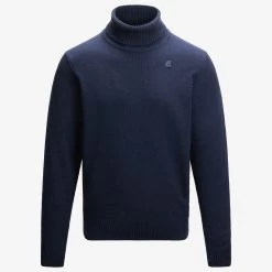 HENRY LAMBSWOOL - Knitwear - PullOver - Man - BLUE DEPTH