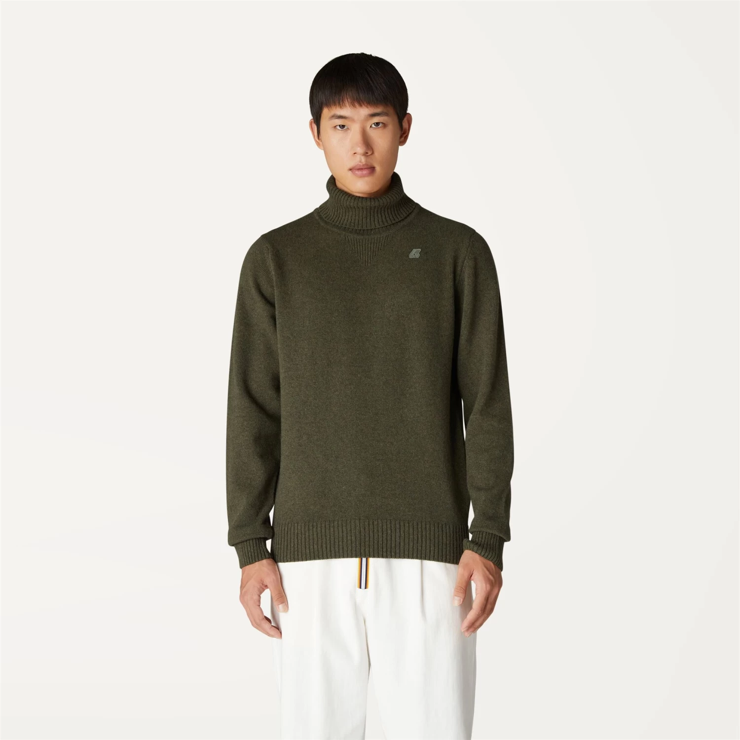 HENRY LAMBSWOOL - Knitwear - PullOver - Man - GREEN BLACKISH - immagine 3