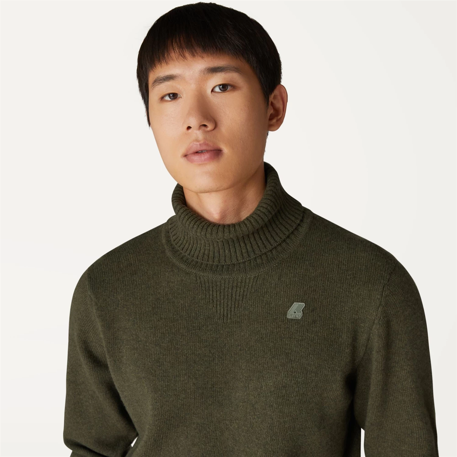 HENRY LAMBSWOOL - Knitwear - PullOver - Man - GREEN BLACKISH - immagine 2