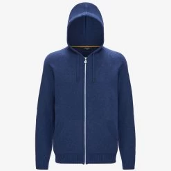 MARCY LAMBSWOOL - Knitwear - Jacket - Man - BLUE MEDIEVAL