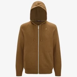 MARCY LAMBSWOOL - Knitwear - Jacket - Man - BROWN BUTTERNUT