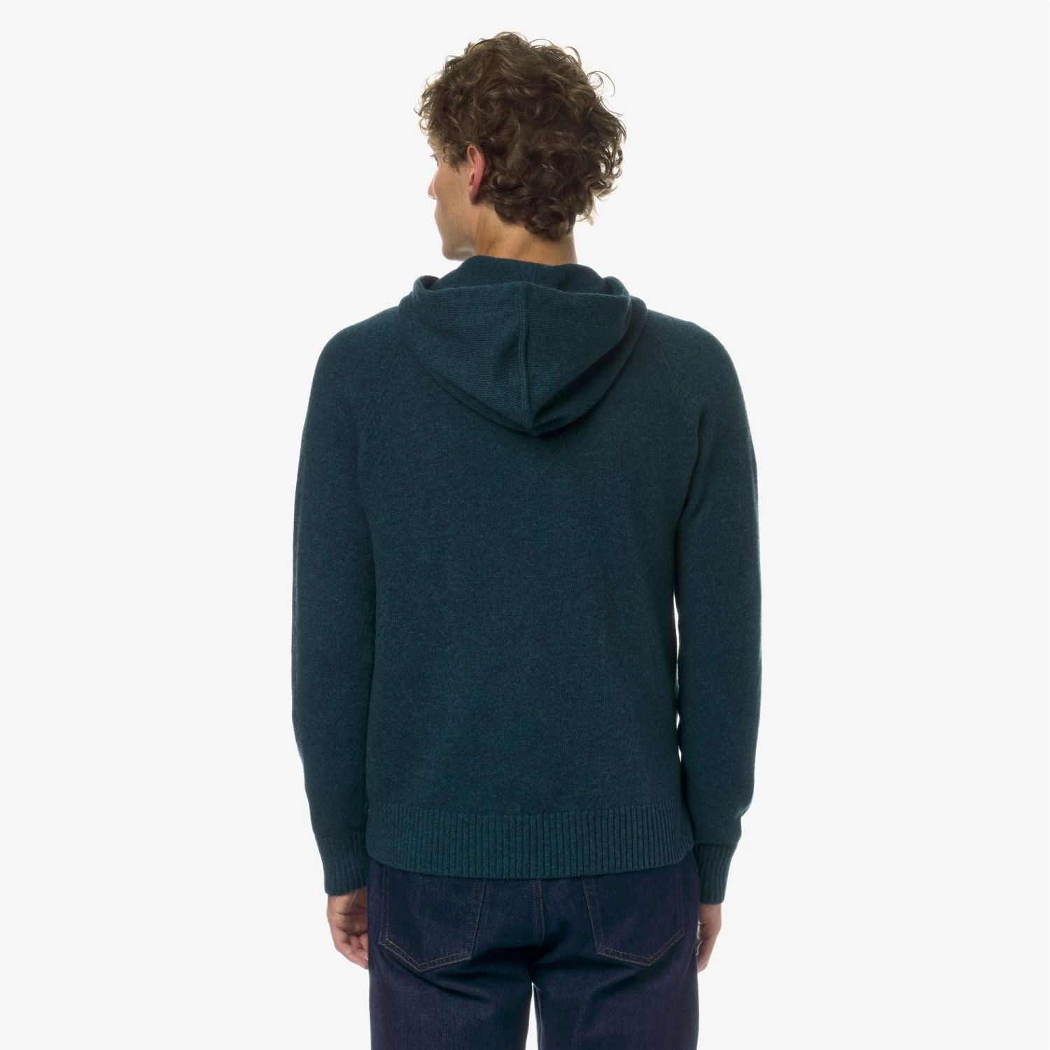 MARCY LAMBSWOOL - Knitwear - Jacket - Man - GREEN PETROL - immagine 5