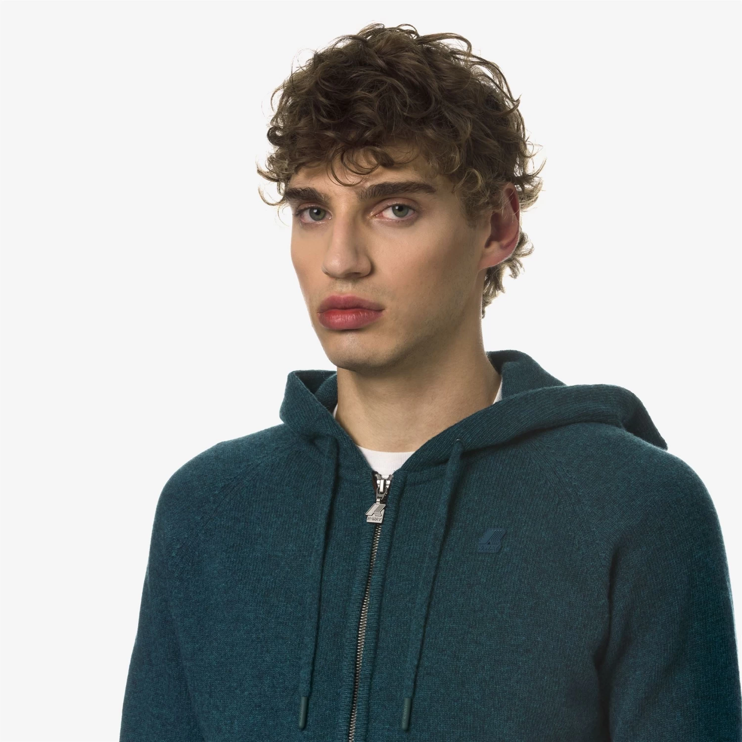 MARCY LAMBSWOOL - Knitwear - Jacket - Man - GREEN PETROL - immagine 2