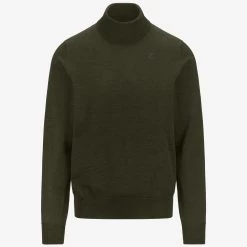 HENRY MERINO - Knitwear - PullOver - Man - GREEN BLACKISH