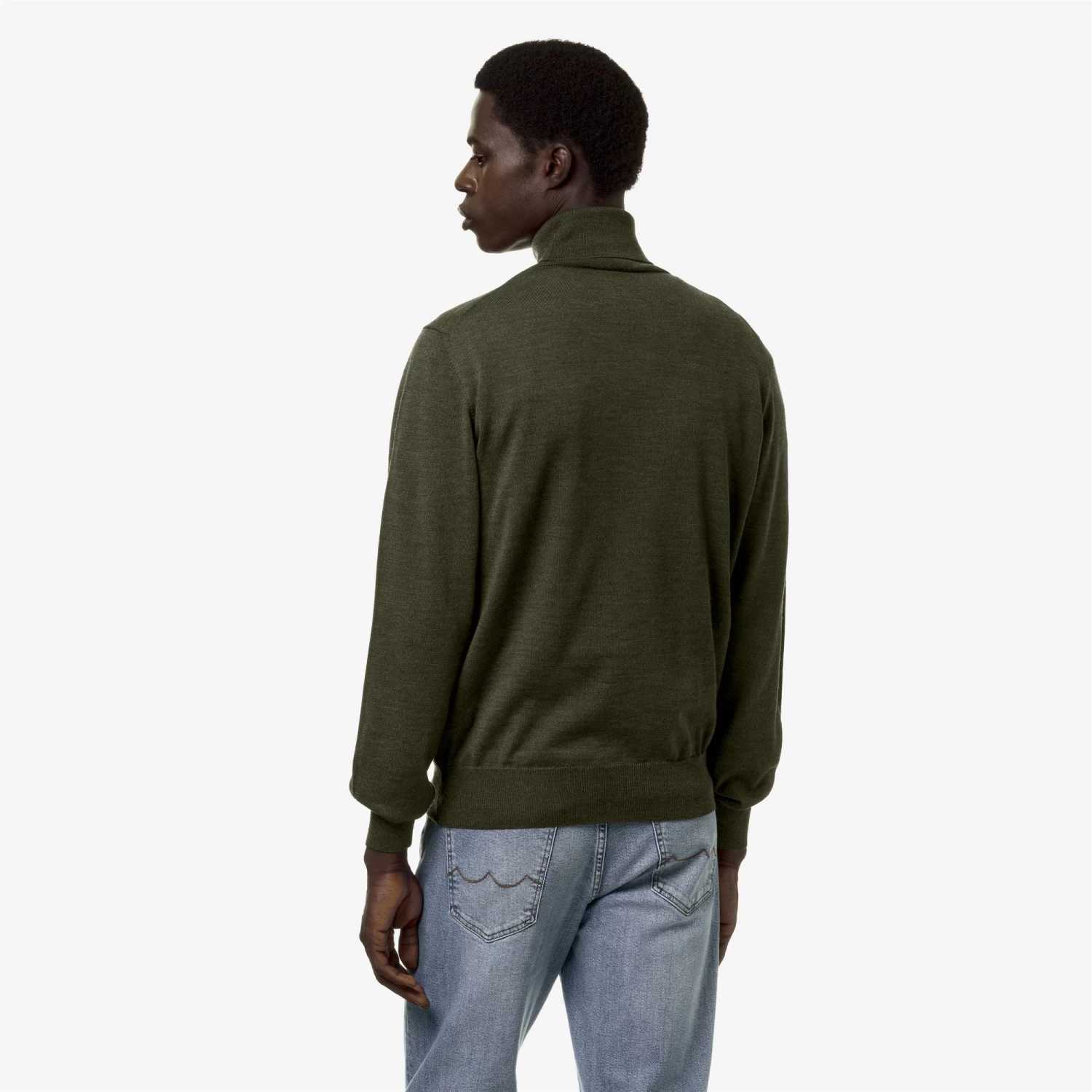 HENRY MERINO - Knitwear - PullOver - Man - GREEN BLACKISH - immagine 5