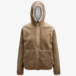 LILY POLAR REVERSIBLE - Fleece - Jacket - Woman - WHITE MILK-BEIGE TAUPE