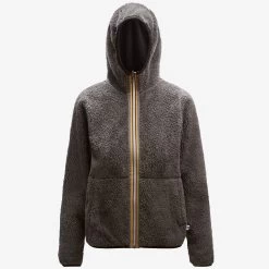 LILY POLAR REVERSIBLE - Fleece - Jacket - Woman - BLACK PURE-GREY SMOKED