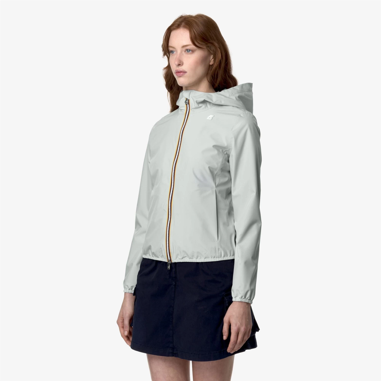 LILY STRETCH POLY JERSEY - Jackets - Short - Woman - GREY SAGE - immagine 4