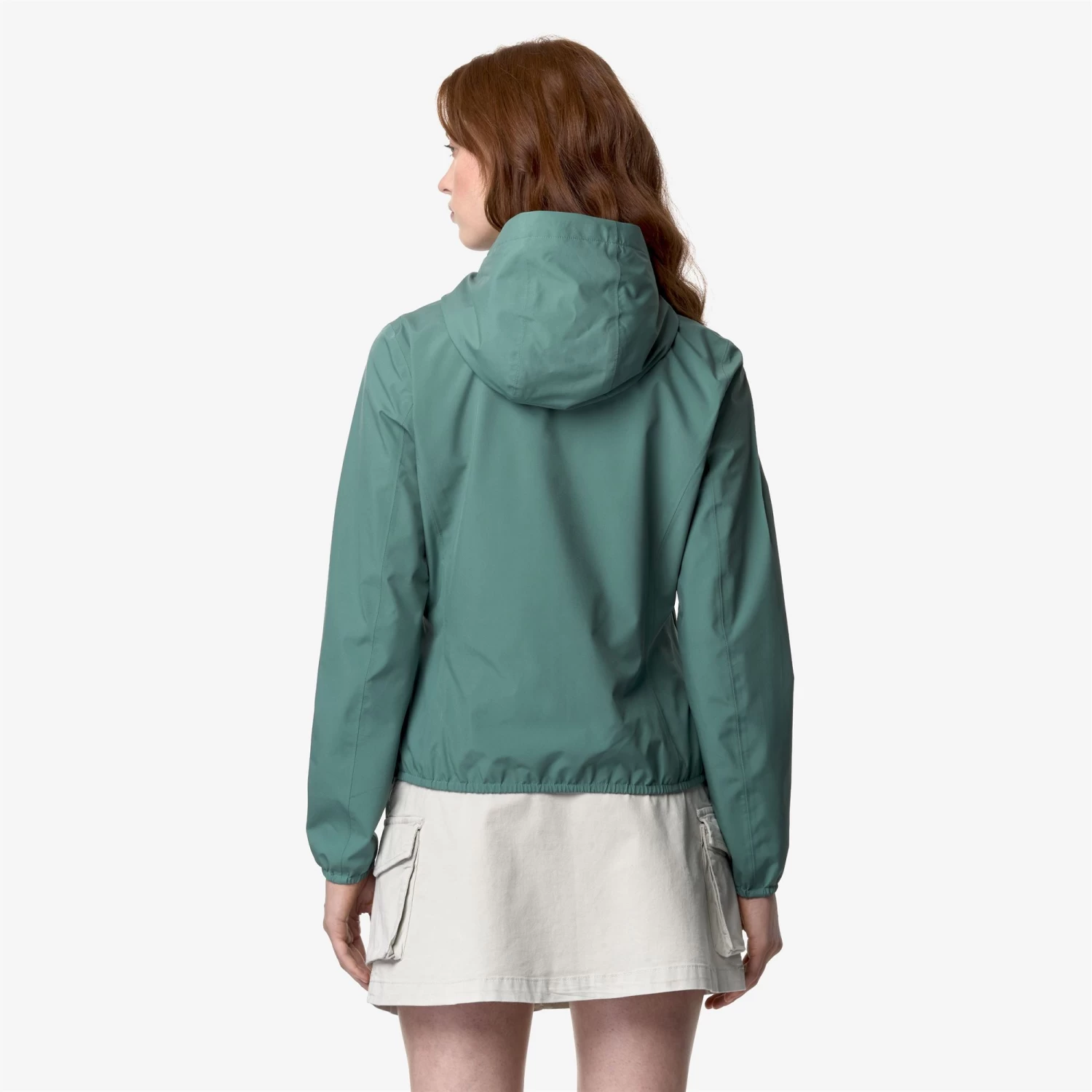 LILY STRETCH POLY JERSEY - Jackets - Short - Woman - GREEN PALM - immagine 5