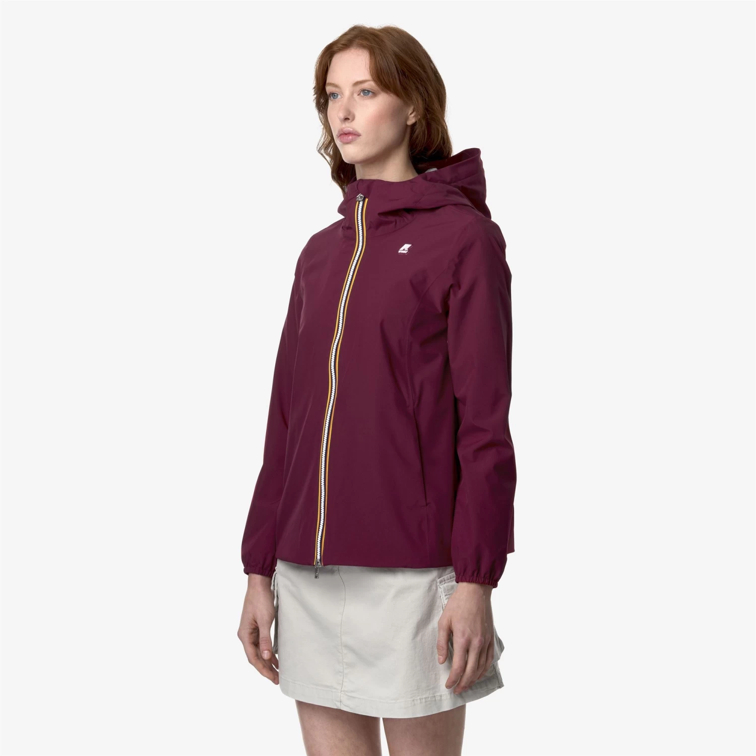 MARGUERITE STRETCH POLY JERSEY - Jackets - Mid - Woman - RED DK - immagine 4