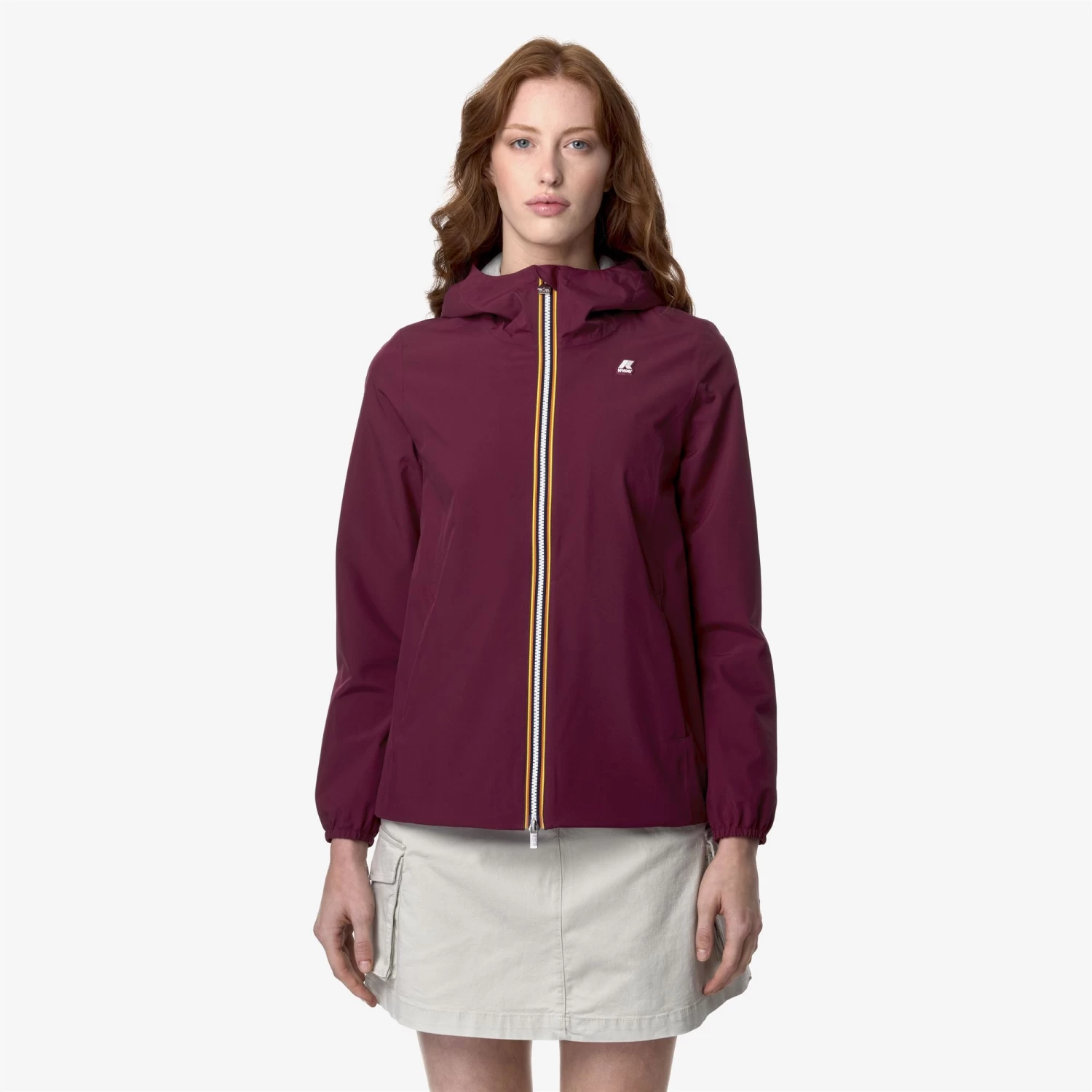 MARGUERITE STRETCH POLY JERSEY - Jackets - Mid - Woman - RED DK - immagine 3