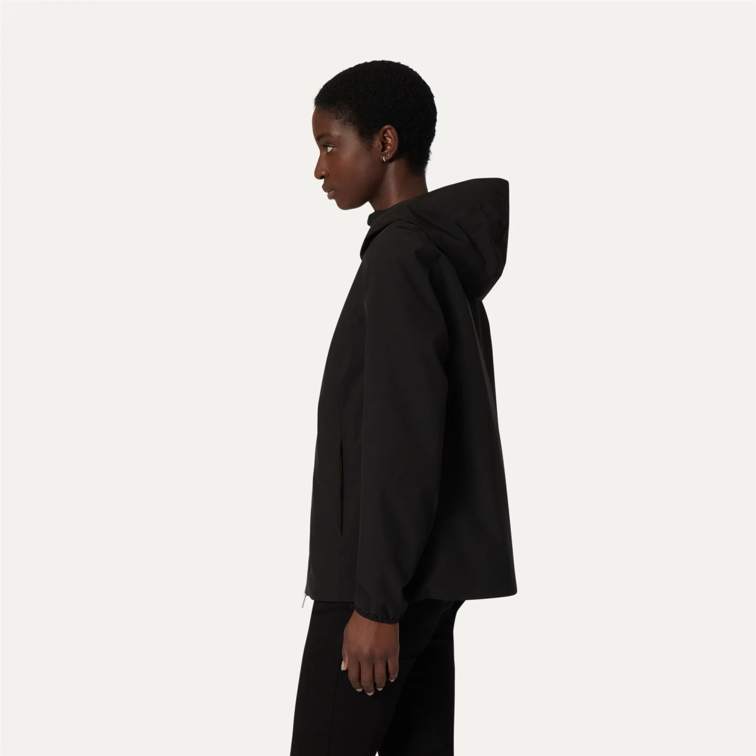 MARGUERITE STRETCH POLY JERSEY - Jackets - Mid - Woman - BLACK PURE - immagine 4