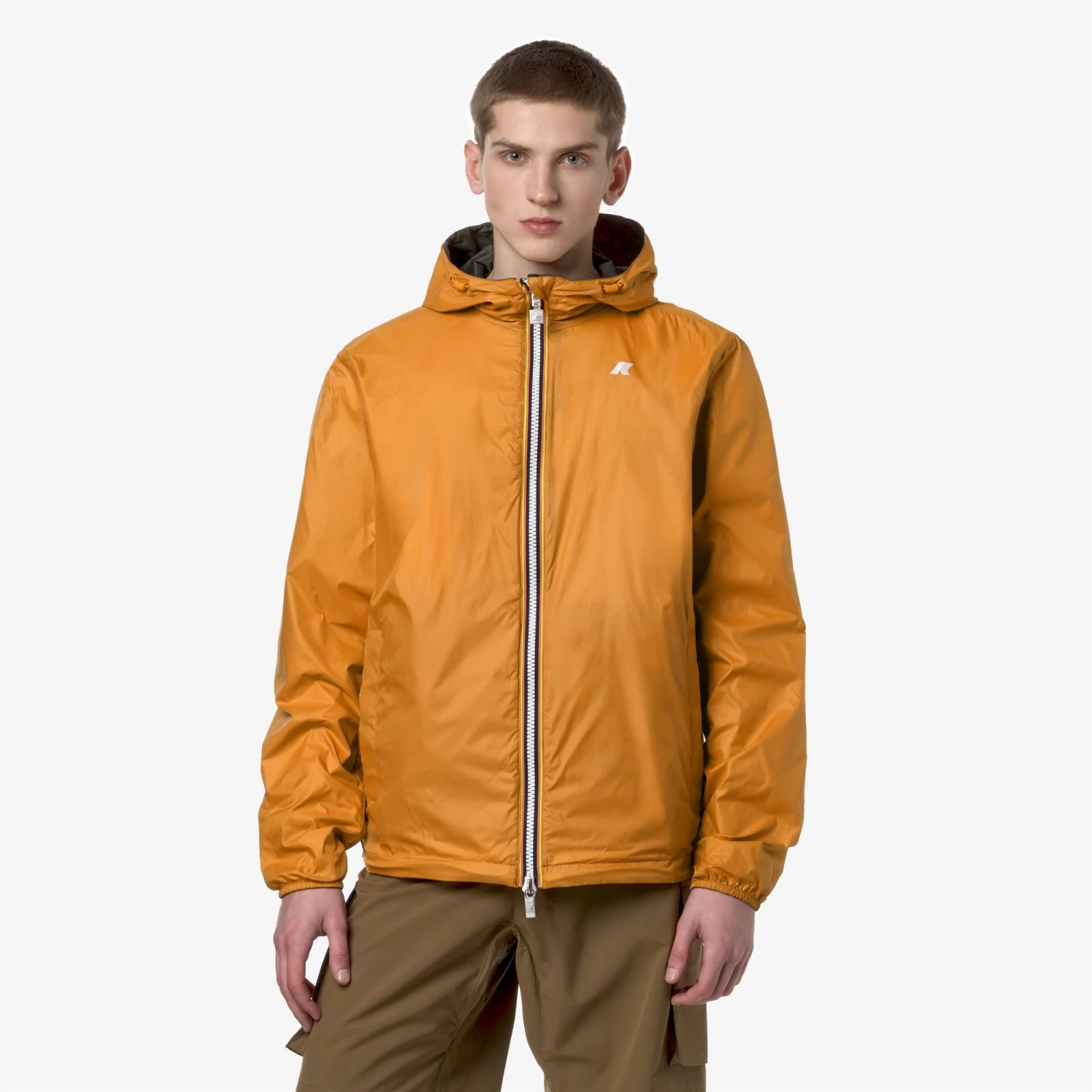 JAKE PLUS.2 REVERSIBLE - Jackets - Short - Man - GREEN B-ORANGE M - immagine 3