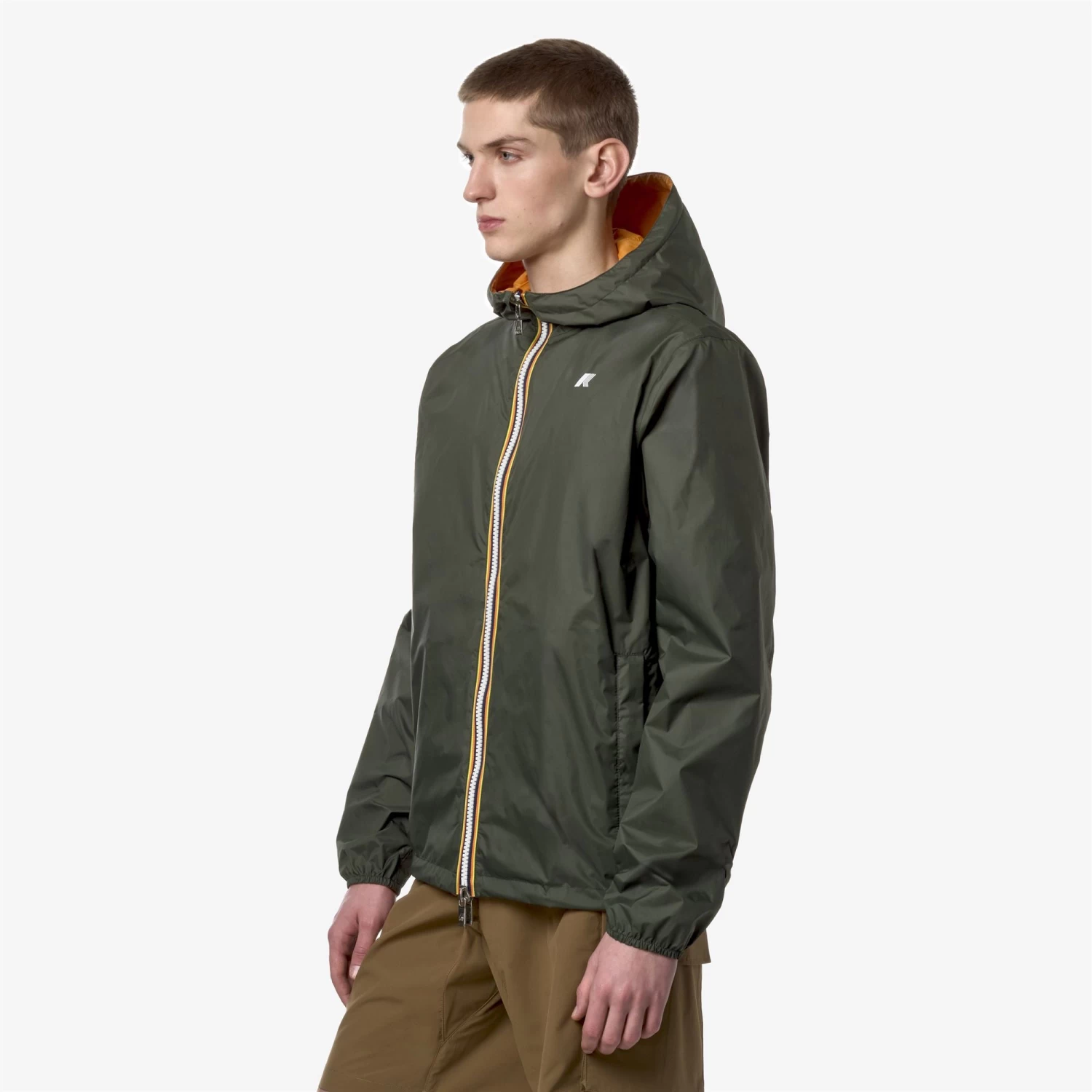 JAKE PLUS.2 REVERSIBLE - Jackets - Short - Man - GREEN B-ORANGE M - immagine 5