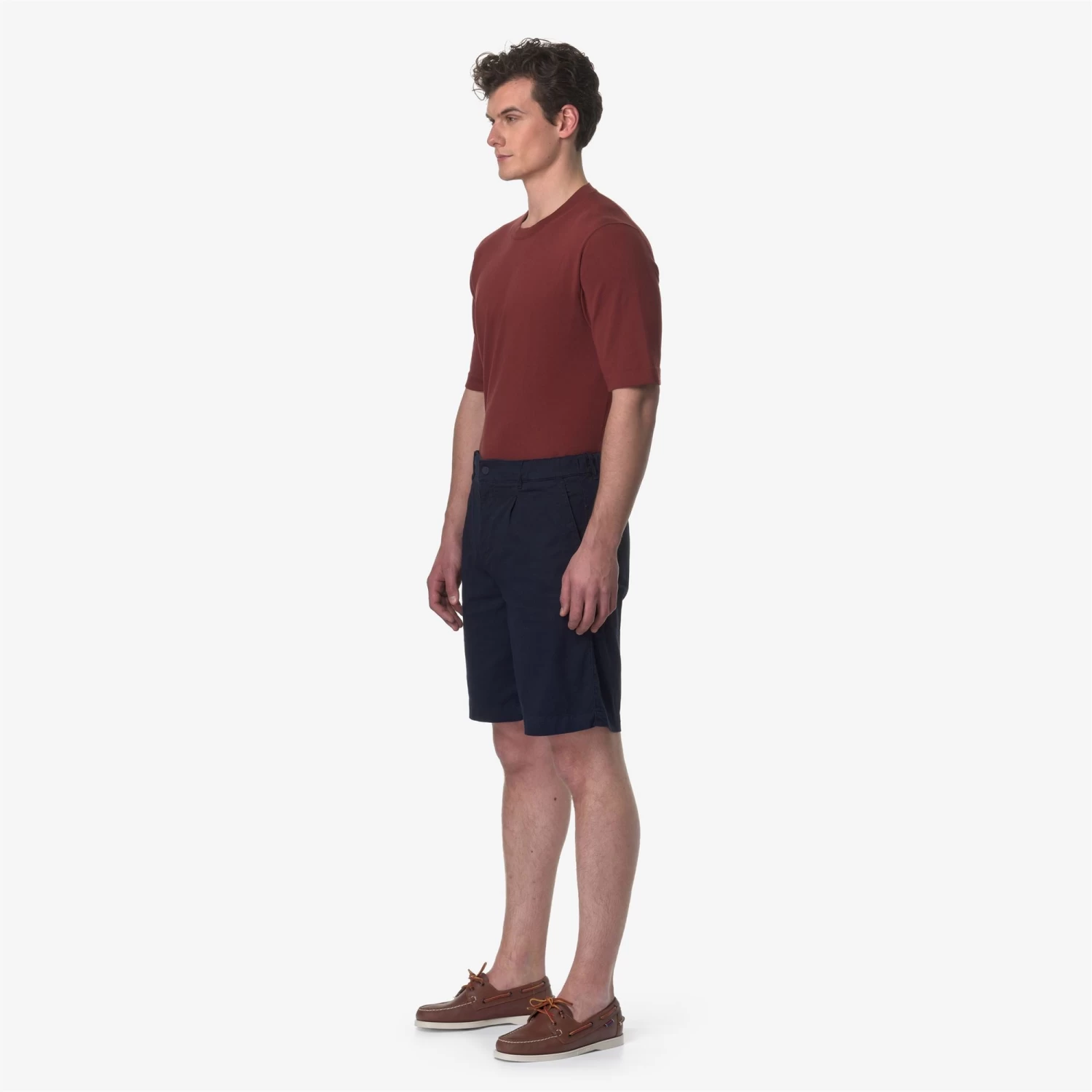 THEON - Shorts - CHINO - Man - BLUE DEPTH - immagine 4