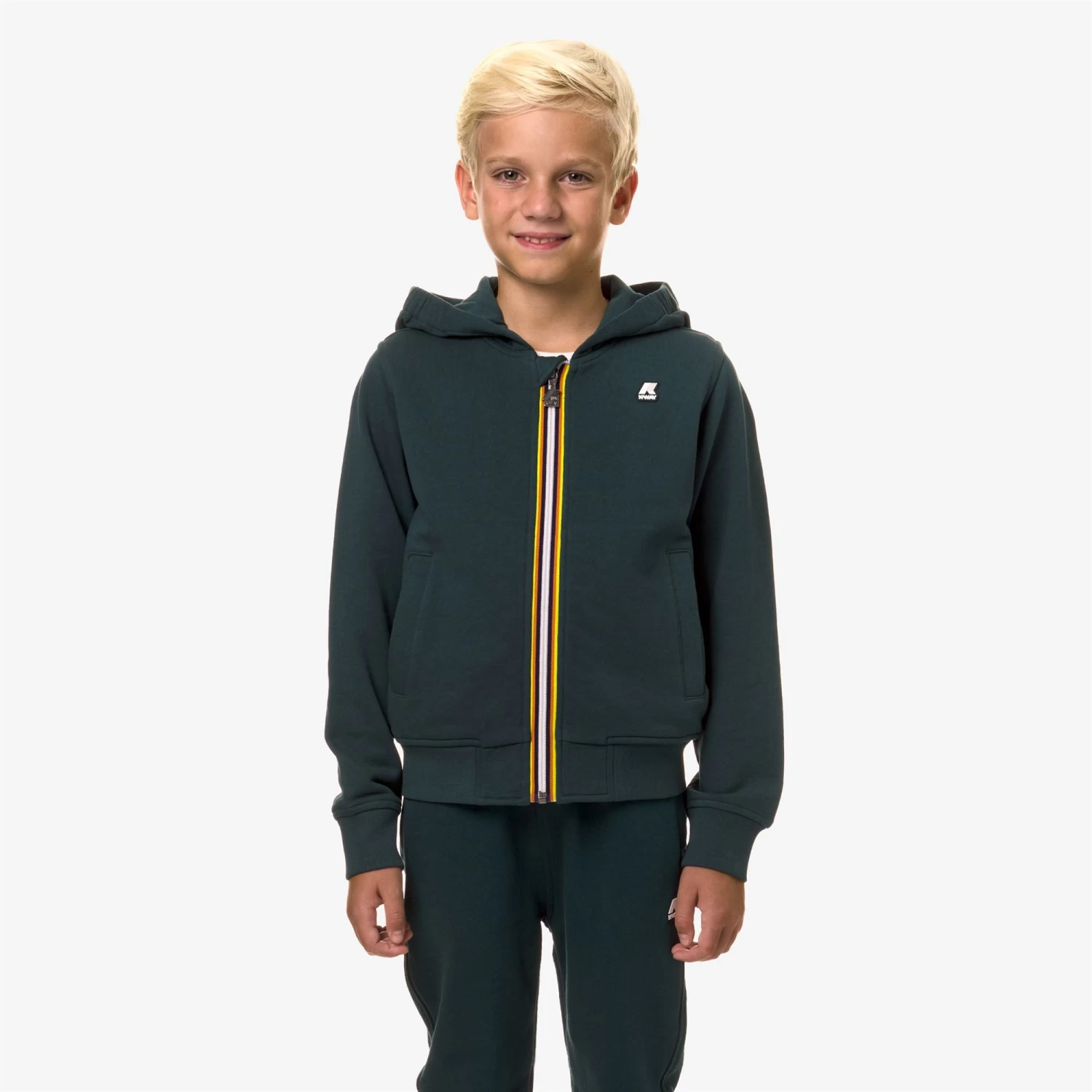 P. ANTHONY - Fleece - Jacket - Boy - GREEN PETROL - immagine 2
