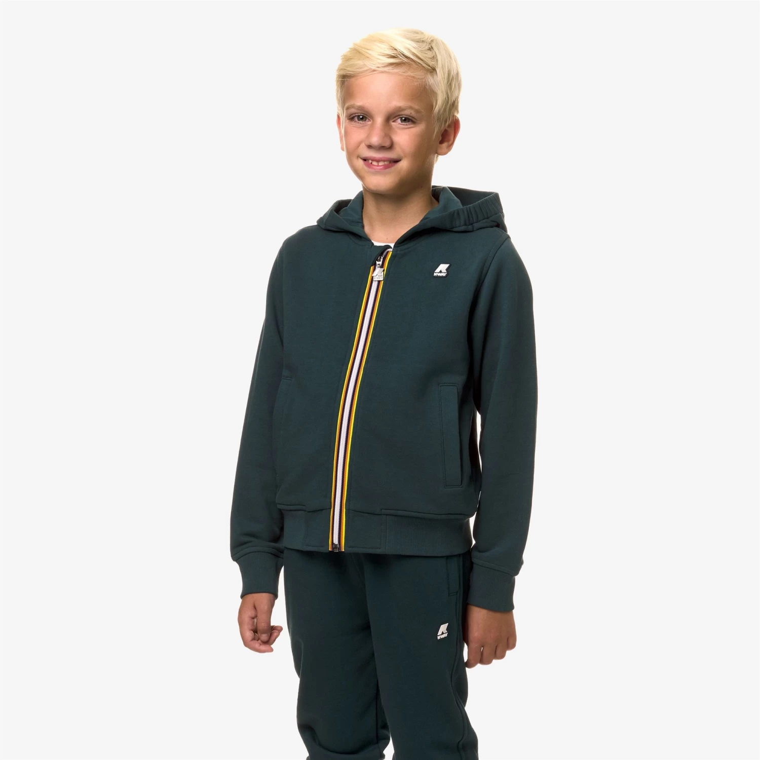 P. ANTHONY - Fleece - Jacket - Boy - GREEN PETROL - immagine 3