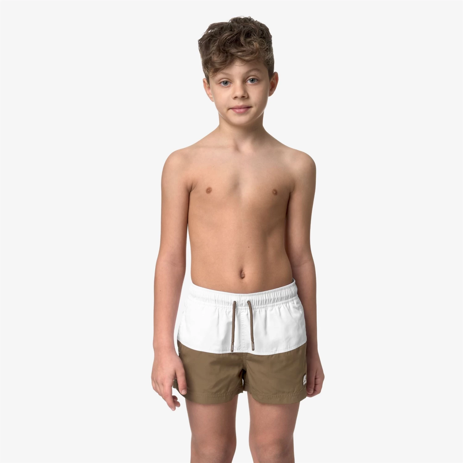 P. LESLIE - Bathing Suits - Swimming Trunk - Boy - WHITE-BROWN C - immagine 3