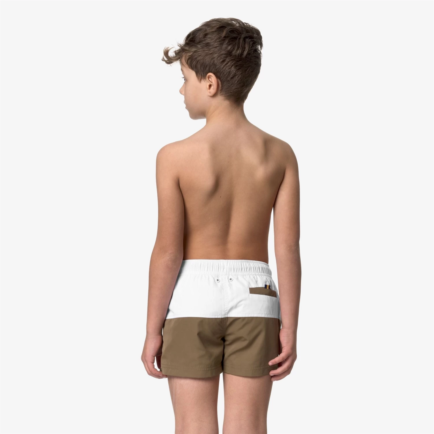 P. LESLIE - Bathing Suits - Swimming Trunk - Boy - WHITE-BROWN C - immagine 5
