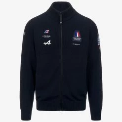 AULT ORIENT EXPRESS TEAM AC - KNITWEAR - Jacket - Unisex - BLUE DRESS