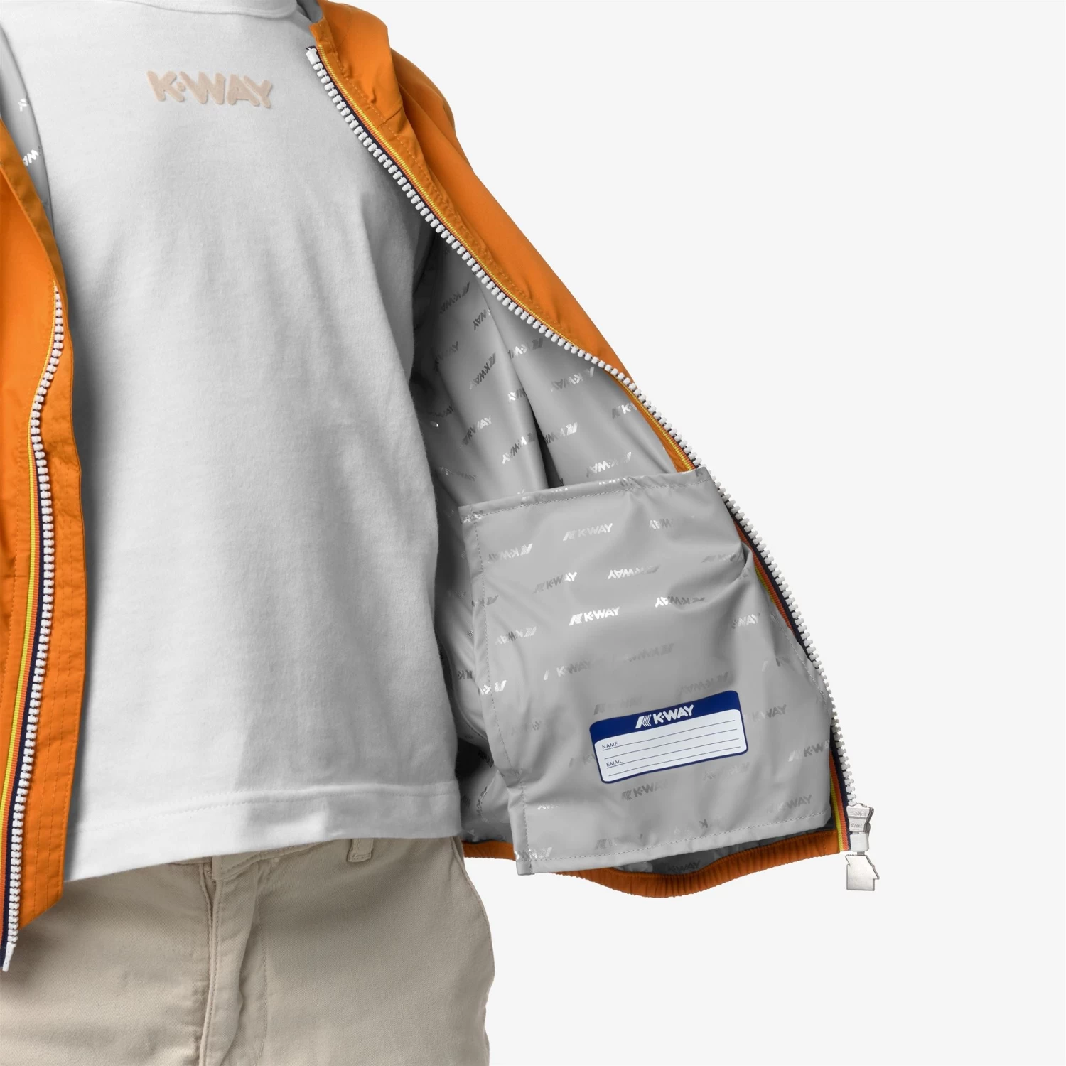 P. JACK STRETCH DOT - Jackets - Short - Boy - ORANGE MD - immagine 2