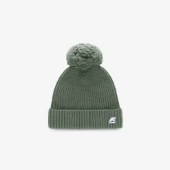 P. VINCIENNE CARDIGAN STITCH - Headwear - Hat - Girl - GREEN LAUREL