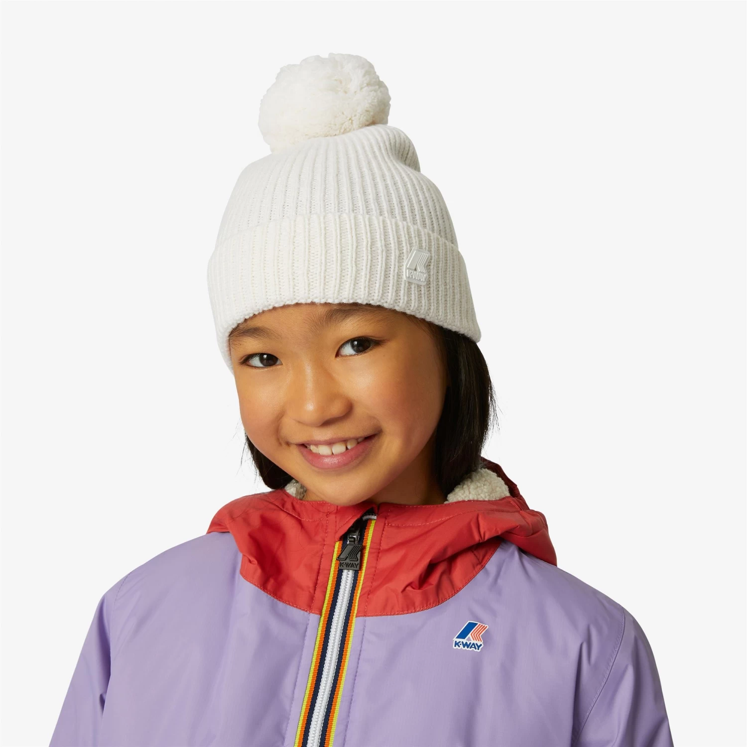 P. VINCIENNE CARDIGAN STITCH - Headwear - Hat - Girl - WHITE MILK - immagine 2