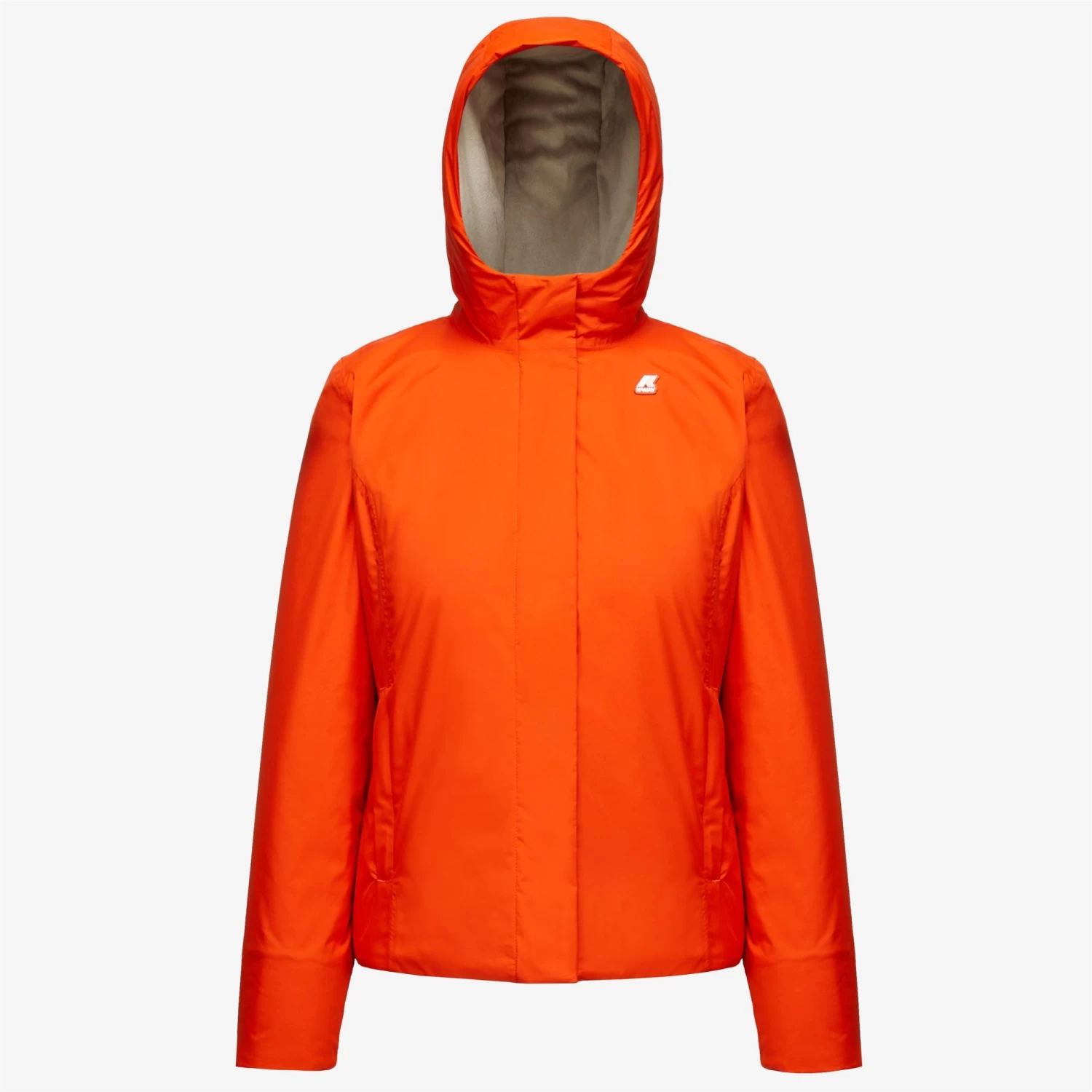LILY MICRO RIPSTOP MARMOTTA - Jackets - Short - Woman - ORANGE P-GREY B