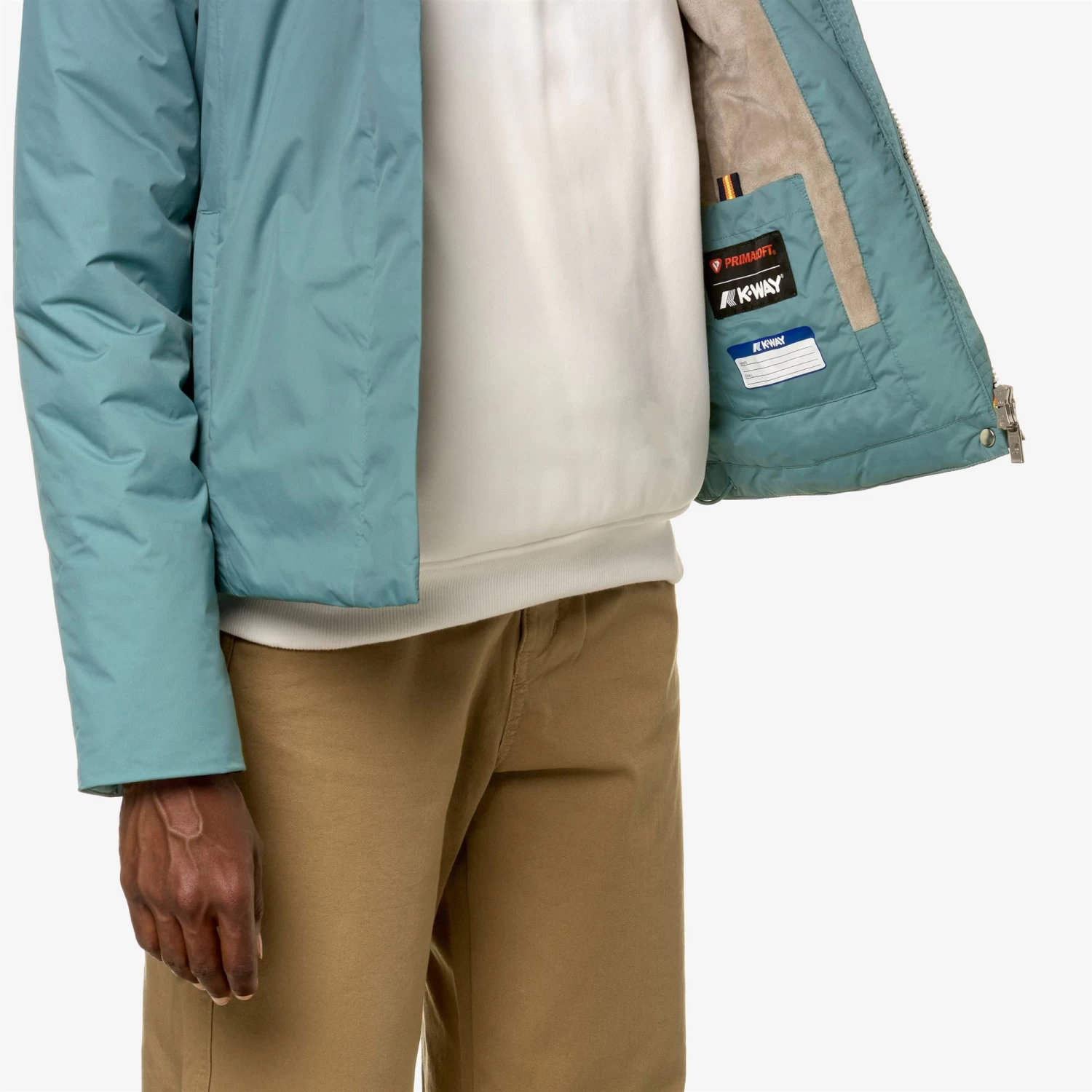 LILY MICRO RIPSTOP MARMOTTA - Jackets - Short - Woman - GREEN A-GREY B - immagine 2