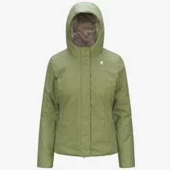 LILY MICRO RIPSTOP MARMOTTA - Jackets - Short - Woman - GREEN S-GREY