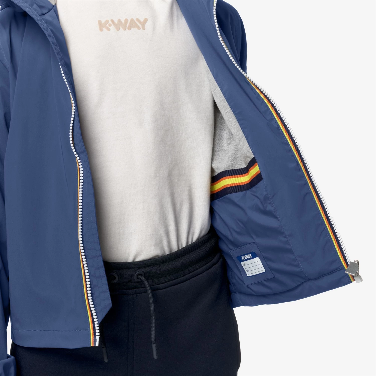 P. JACK STRETCH NYLON JERSEY - Jackets - Short - Boy - BLUE FIORD - immagine 2