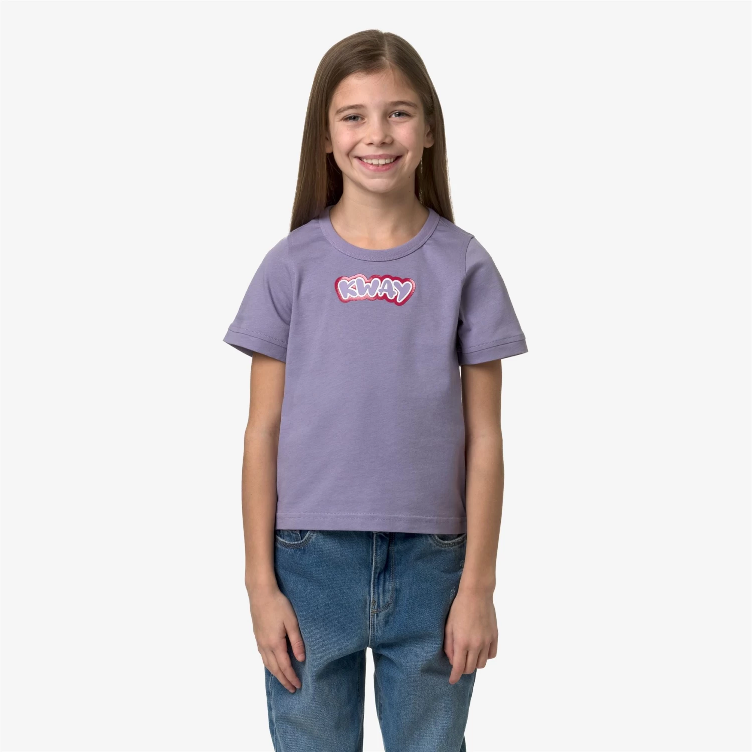 P. EMEL GRAPHIC - T-ShirtsTop - T-Shirt - Girl - VIOLET GLICINE - immagine 3