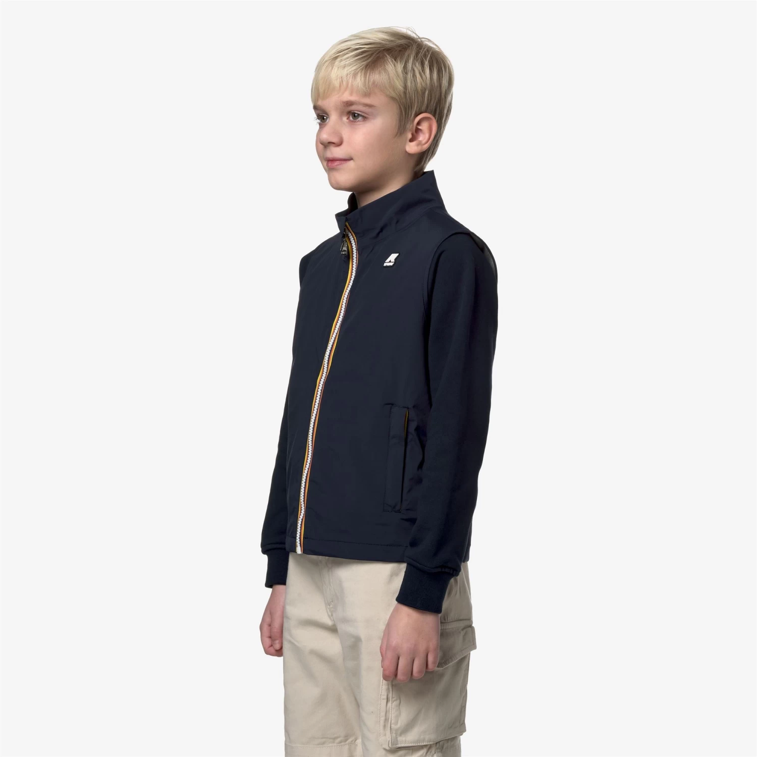 P. VALEN STRETCH NYLON JERSEY - Jackets - Vest - Boy - BLUE DEPTH - immagine 4