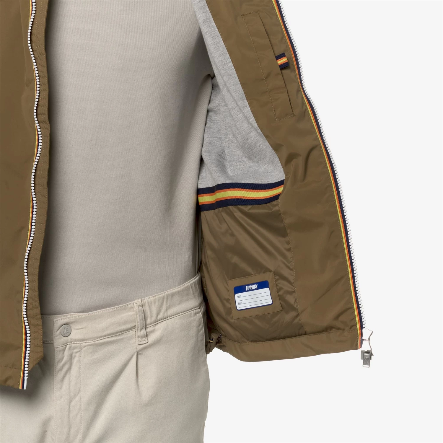 VALEN STRETCH NYLON JERSEY - Jackets - Short - Man - BROWN CORDA - immagine 2