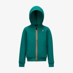 P. LE VRAI ARNEL POLY COTTON - Fleece - Jacket - Kid Unisex - GREEN