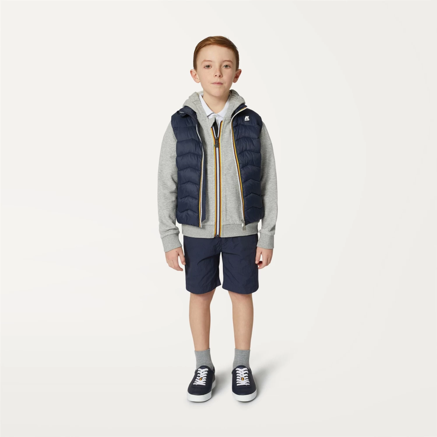 P. LE VRAI ARNEL POLY COTTON - Fleece - Jacket - Kid Unisex - LT GREY MEL - immagine 3